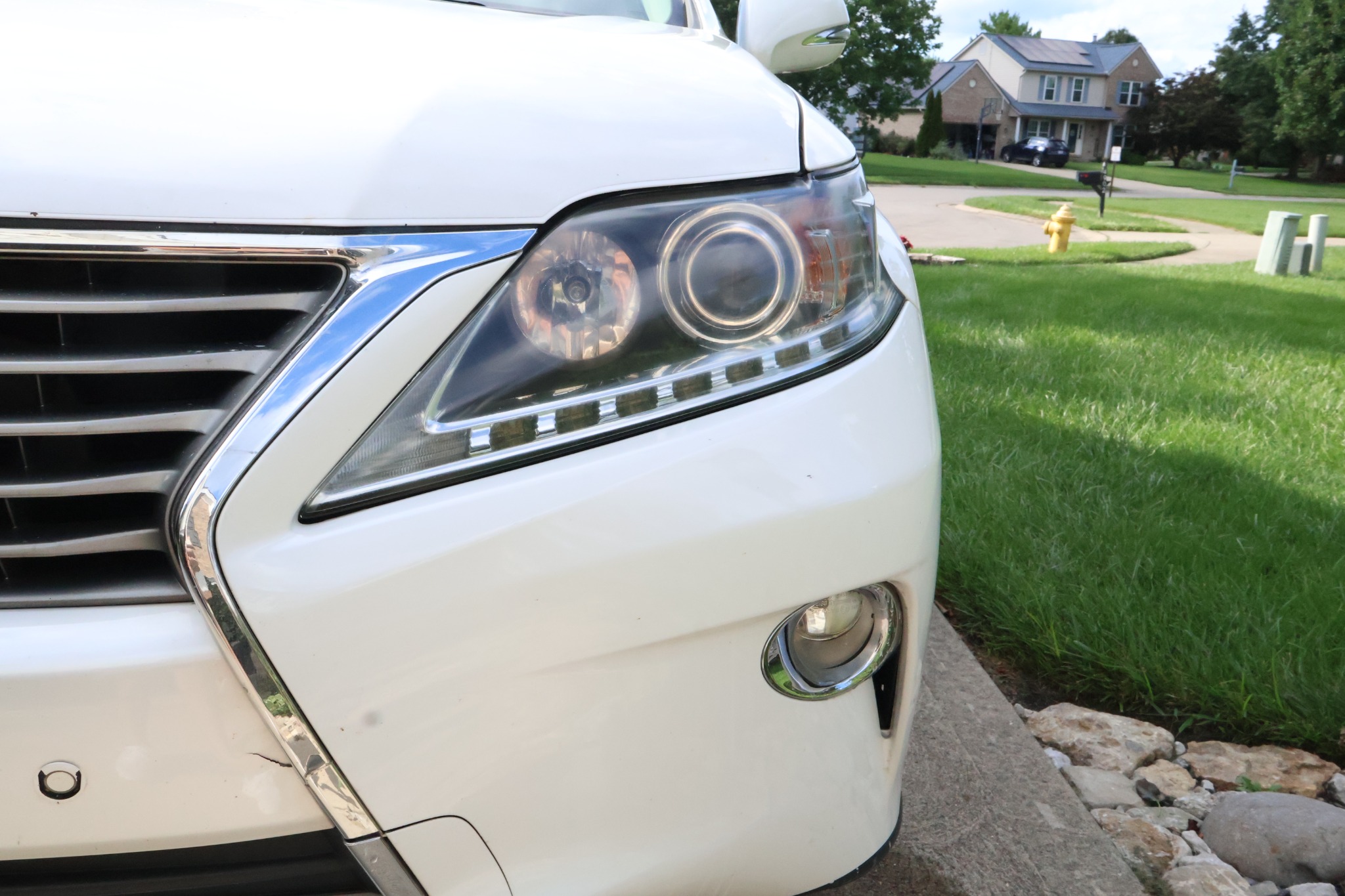 After Lexus headlight restoration