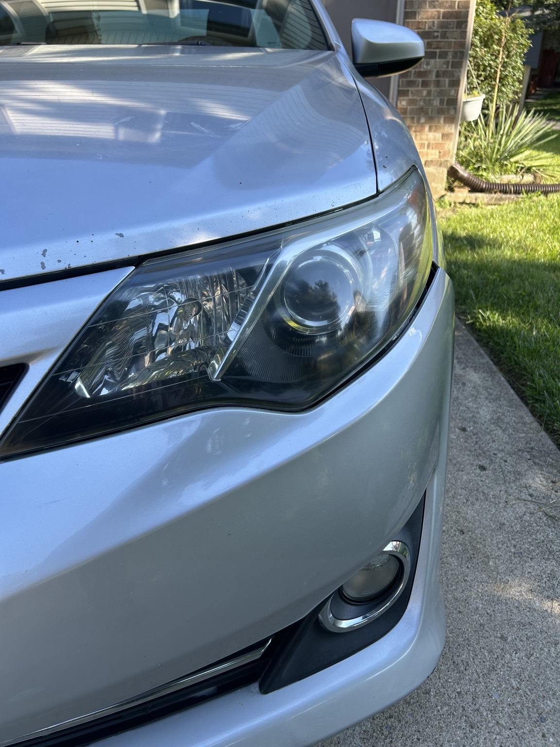After Toyota Camry headlight restoration